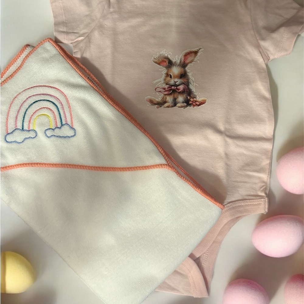 Girl Bunny Onesie Set